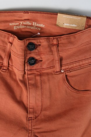 Dámské džíny  Grain De Malice, Velikost XS, Barva Oranžová, Cena  151,00 Kč
