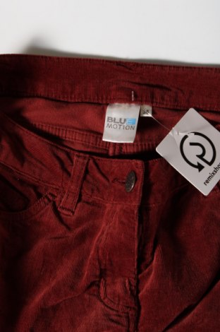 Pantaloni de velvet de femei Blue Motion, Mărime S, Culoare Roșu, Preț 12,40 Lei