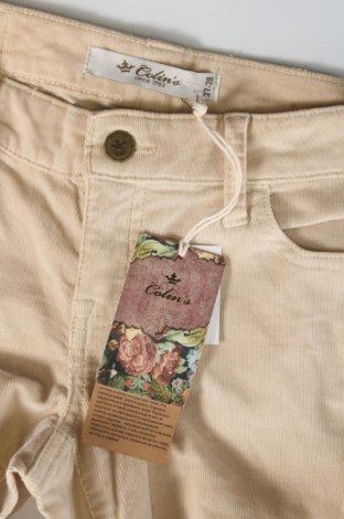 Pantaloni de velvet de femei Colin's, Mărime S, Culoare Galben, Preț 21,18 Lei