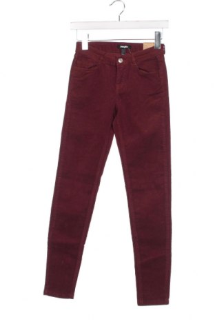 Γυναικείο κοτλέ παντελόνι Jennyfer, Μέγεθος XXS, Χρώμα Κόκκινο, Τιμή 5,45 €
