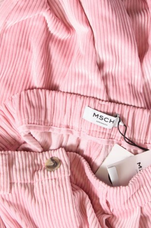 Pantaloni de velvet de femei MSCH, Mărime XS, Culoare Roz, Preț 286,18 Lei