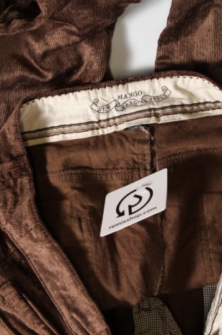 Pantaloni de velvet de femei Mango, Mărime M, Culoare Maro, Preț 12,63 Lei