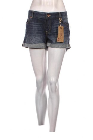 Pantaloni scurți de femei H&M L.O.G.G., Mărime XL, Culoare Albastru, Preț 20,39 Lei