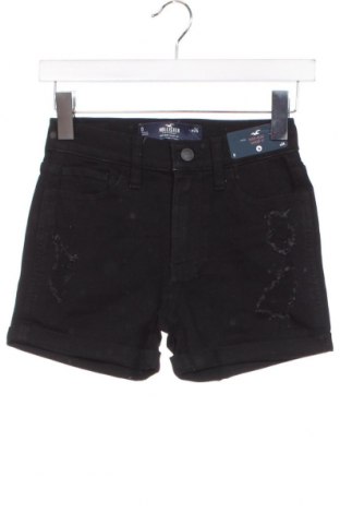Дамски къс панталон Hollister, Размер XXS, Цвят Черен, Цена 72,00 лв.
