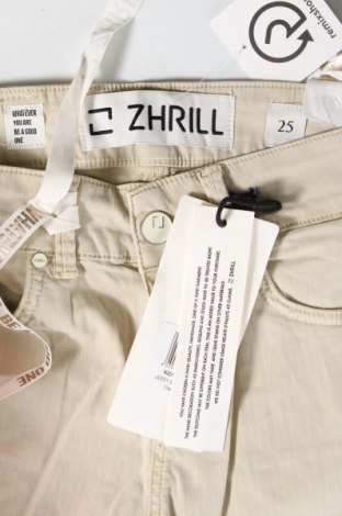 Pantaloni scurți de femei Zhrill, Mărime XS, Culoare Bej, Preț 236,84 Lei