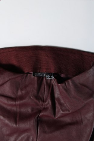 Дамски кожен панталон Esmara, Размер S, Цвят Червен, Цена 6,96 лв.