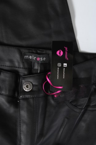 Γυναικείο παντελόνι δερμάτινο Melrose, Μέγεθος XS, Χρώμα Μαύρο, Τιμή 8,30 €