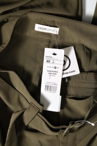 Дамски панталон Cache Cache, Размер M, Цвят Зелен, Цена 10,58 лв.