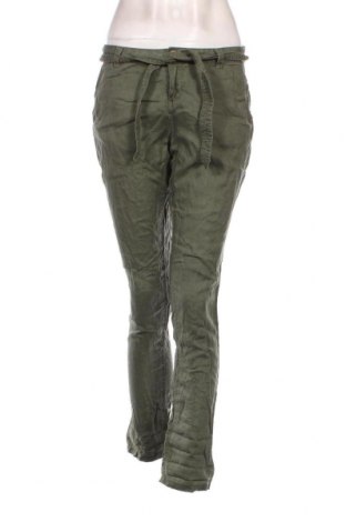 Дамски панталон Promod, Размер S, Цвят Зелен, Цена 18,27 лв.