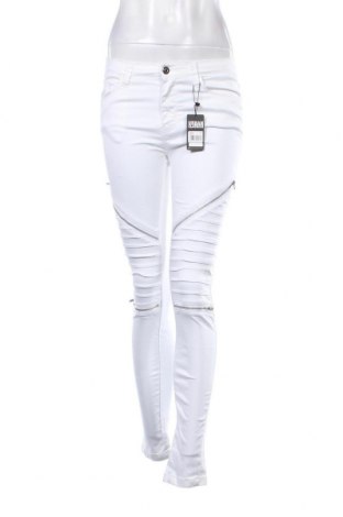 Дамски панталон Urban Classics, Размер S, Цвят Бял, Цена 14,28 лв.