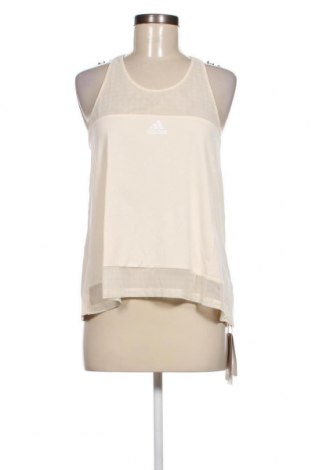 Γυναικείο αμάνικο μπλουζάκι Adidas, Μέγεθος M, Χρώμα Εκρού, Τιμή 40,72 €