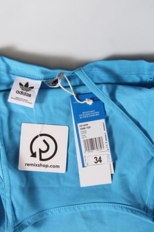 Damska koszulka na ramiączkach Adidas Originals, Rozmiar XS, Kolor Niebieski, Cena 33,69 zł