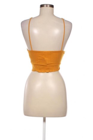 Γυναικείο αμάνικο μπλουζάκι Bershka, Μέγεθος XS, Χρώμα Κίτρινο, Τιμή 3,46 €