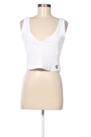 Damska koszulka na ramiączkach Calvin Klein Jeans, Rozmiar XL, Kolor Biały, Cena 143,93 zł
