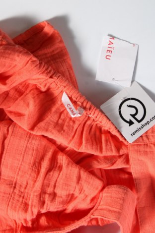 Γυναικείο αμάνικο μπλουζάκι Camaieu, Μέγεθος XL, Χρώμα Πορτοκαλί, Τιμή 3,25 €