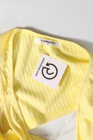 Γυναικείο αμάνικο μπλουζάκι Glamorous, Μέγεθος L, Χρώμα Κίτρινο, Τιμή 3,29 €