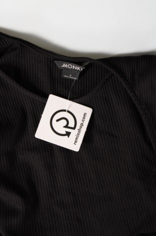 Γυναικείο αμάνικο μπλουζάκι Monki, Μέγεθος L, Χρώμα Μαύρο, Τιμή 4,21 €