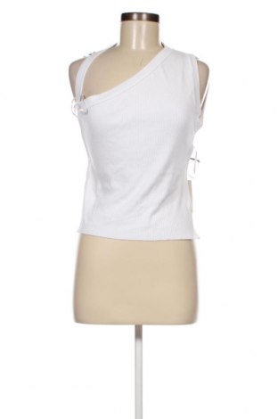 Γυναικείο αμάνικο μπλουζάκι Pull&Bear, Μέγεθος L, Χρώμα Λευκό, Τιμή 4,87 €