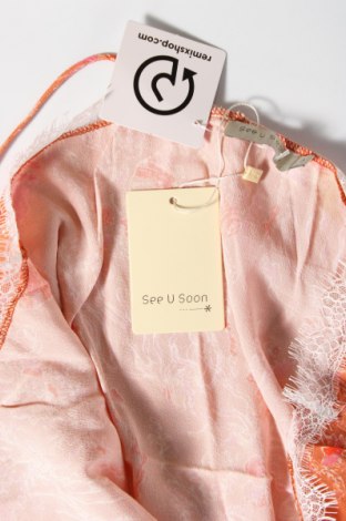 Γυναικείο αμάνικο μπλουζάκι See U Soon, Μέγεθος M, Χρώμα Πορτοκαλί, Τιμή 3,14 €