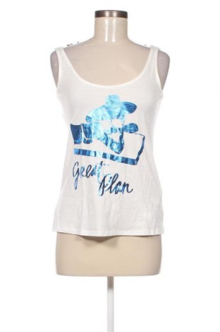 Γυναικείο αμάνικο μπλουζάκι Springfield, Μέγεθος S, Χρώμα Λευκό, Τιμή 3,62 €