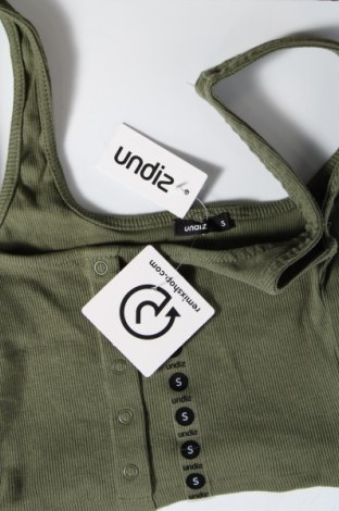 Γυναικείο αμάνικο μπλουζάκι Undiz, Μέγεθος S, Χρώμα Πράσινο, Τιμή 14,95 €