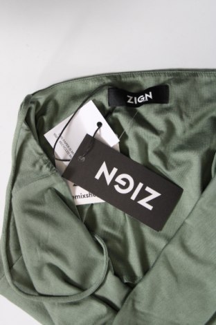 Γυναικείο αμάνικο μπλουζάκι Zign, Μέγεθος S, Χρώμα Πράσινο, Τιμή 3,44 €