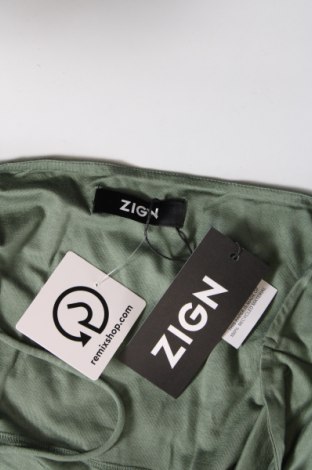 Γυναικείο αμάνικο μπλουζάκι Zign, Μέγεθος L, Χρώμα Πράσινο, Τιμή 3,44 €