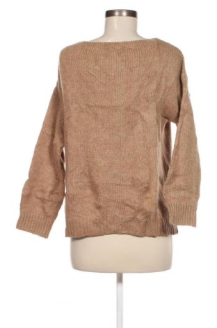 Дамски пуловер, Размер L, Цвят Бежов, Цена 4,64 лв.