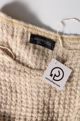 Дамски пуловер Bershka, Размер M, Цвят Бежов, Цена 4,35 лв.