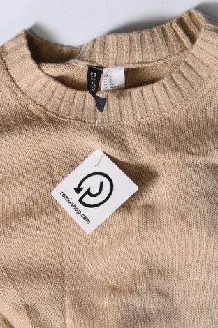 Дамски пуловер H&M Divided, Размер S, Цвят Бежов, Цена 29,00 лв.