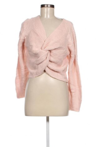 Дамски пуловер Jenny, Размер L, Цвят Розов, Цена 4,35 лв.