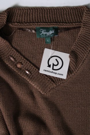 Дамски пуловер Kingfield, Размер L, Цвят Кафяв, Цена 4,35 лв.