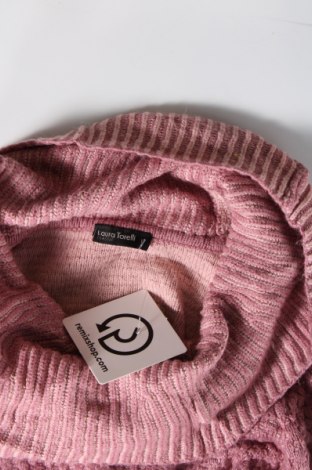 Дамски пуловер Laura Torelli, Размер L, Цвят Розов, Цена 4,06 лв.