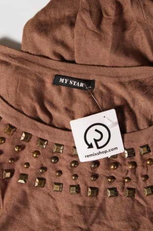 Γυναικείο πουλόβερ My Star, Μέγεθος L, Χρώμα  Μπέζ, Τιμή 1,79 €
