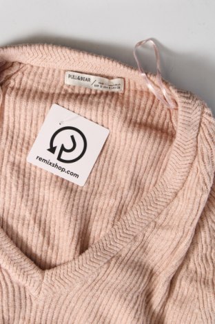 Γυναικείο πουλόβερ Pull&Bear, Μέγεθος S, Χρώμα  Μπέζ, Τιμή 2,33 €