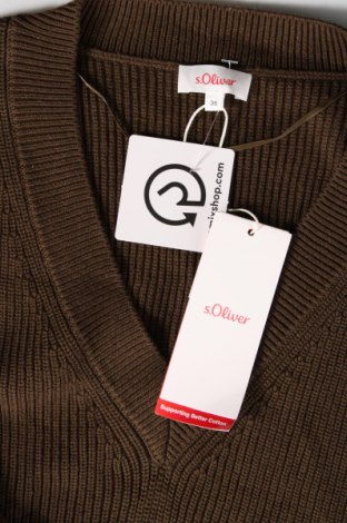 Дамски пуловер S.Oliver, Размер S, Цвят Зелен, Цена 7,83 лв.