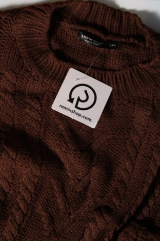 Дамски пуловер SHEIN, Размер XL, Цвят Кафяв, Цена 9,20 лв.