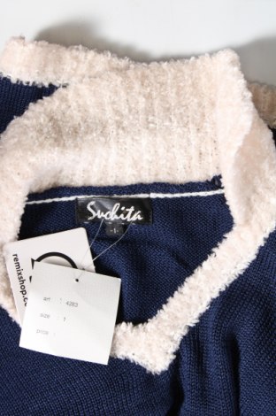 Γυναικείο πουλόβερ Suchita, Μέγεθος XS, Χρώμα Μπλέ, Τιμή 40,72 €