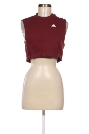 Damen Sporttop Adidas, Größe XXS, Farbe Rot, Preis € 8,55