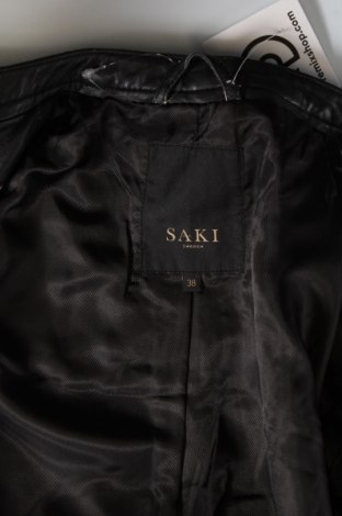 Γυναικείο δερμάτινο μπουφάν SAKI, Μέγεθος M, Χρώμα Μαύρο, Τιμή 76,08 €
