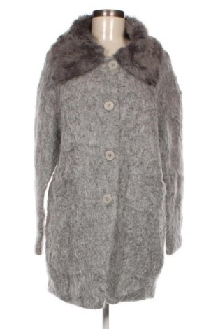 Γυναικείο παλτό Made In Italy, Μέγεθος M, Χρώμα Γκρί, Τιμή 19,86 €