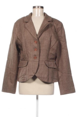 Γυναικείο σακάκι H&M, Μέγεθος XL, Χρώμα Καφέ, Τιμή 3,54 €