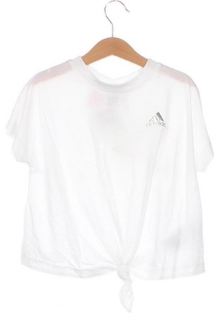 Kinder Sportbluse Adidas, Größe 6-7y/ 122-128 cm, Farbe Weiß, Preis € 7,74