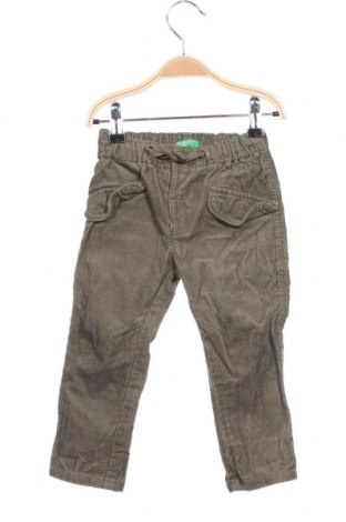Pantaloni de catifea reiată, pentru copii United Colors Of Benetton, Mărime 12-18m/ 80-86 cm, Culoare Verde, Preț 9,57 Lei