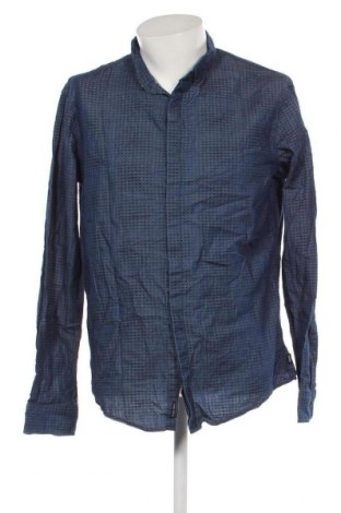 Мъжка риза Armani Jeans, Размер XXL, Цвят Син, Цена 83,00 лв.