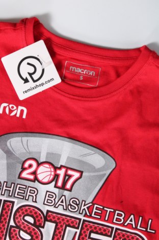 Herren T-Shirt Macron, Größe S, Farbe Rot, Preis 17,53 €