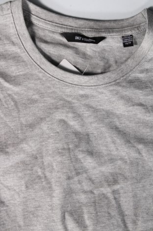 Ανδρικό t-shirt Only & Sons, Μέγεθος XS, Χρώμα Γκρί, Τιμή 4,22 €