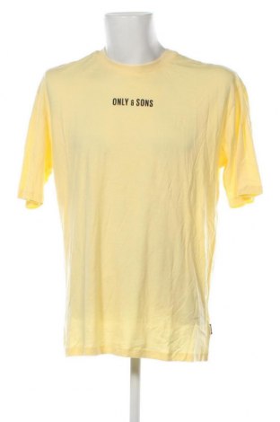 Tricou de bărbați Only & Sons, Mărime XL, Culoare Galben, Preț 27,63 Lei