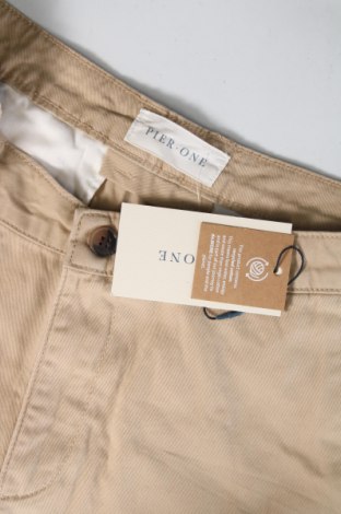 Ανδρικό κοντό παντελόνι Pier One, Μέγεθος S, Χρώμα  Μπέζ, Τιμή 20,62 €