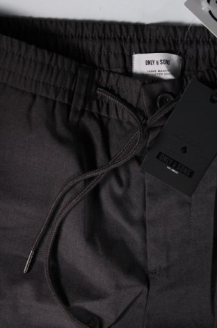 Ανδρικό παντελόνι Only & Sons, Μέγεθος M, Χρώμα Γκρί, Τιμή 5,45 €